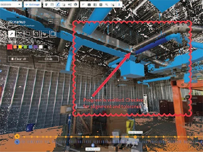 Dallas Fort Worth Airport BIM overlay with markup